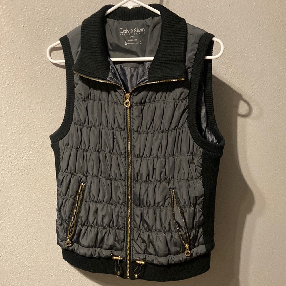 Calvin Klein Gray Puffer Vest